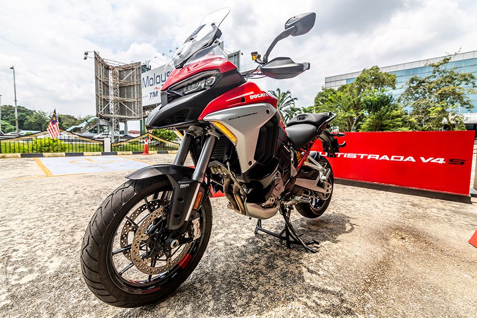 Ducati Multistrada V4 Slant Back Side View Right Ducati Multistrada V4 Slant Back Side View Right