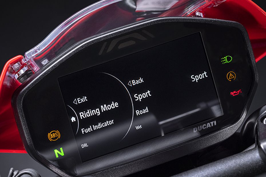 Ducati Monster SP Console View Ducati Monster SP Console View