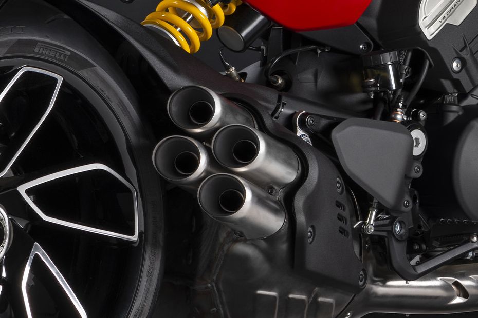 Ducati Diavel V4 Exhaust View