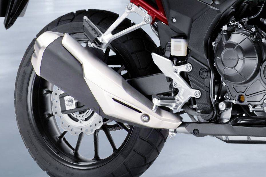 Honda CB500X Exhaust View Honda CB500X Exhaust View