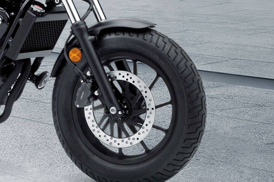 Honda Rebel 500 Front Tyre View Honda Rebel 500 Front Tyre View