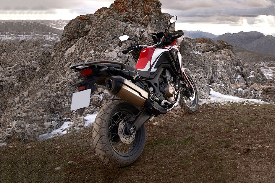 Honda Africa Twin Back Side View Honda Africa Twin Back Side View