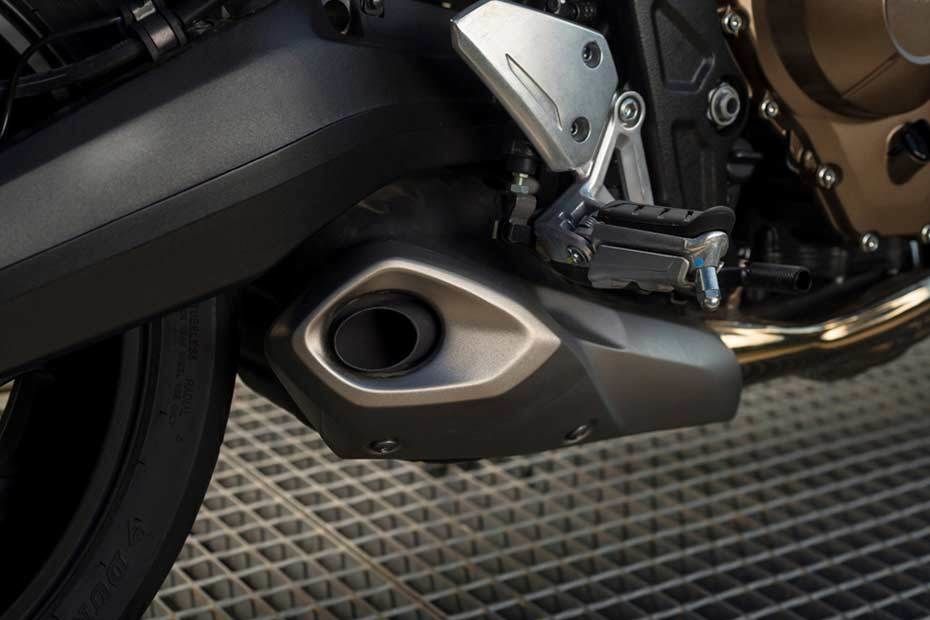 Honda CB650F Exhaust View