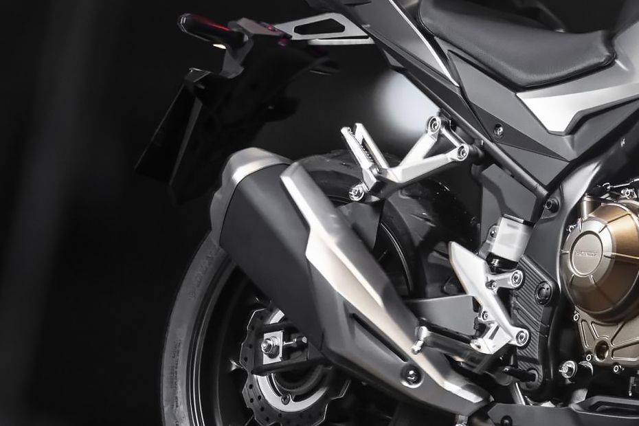 Honda CB500F Exhaust View Honda CB500F Exhaust View