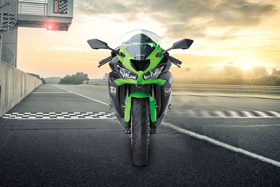 Kawasaki Ninja ZX-6R Front View Full Image Kawasaki Ninja ZX-6R Front View Full Image