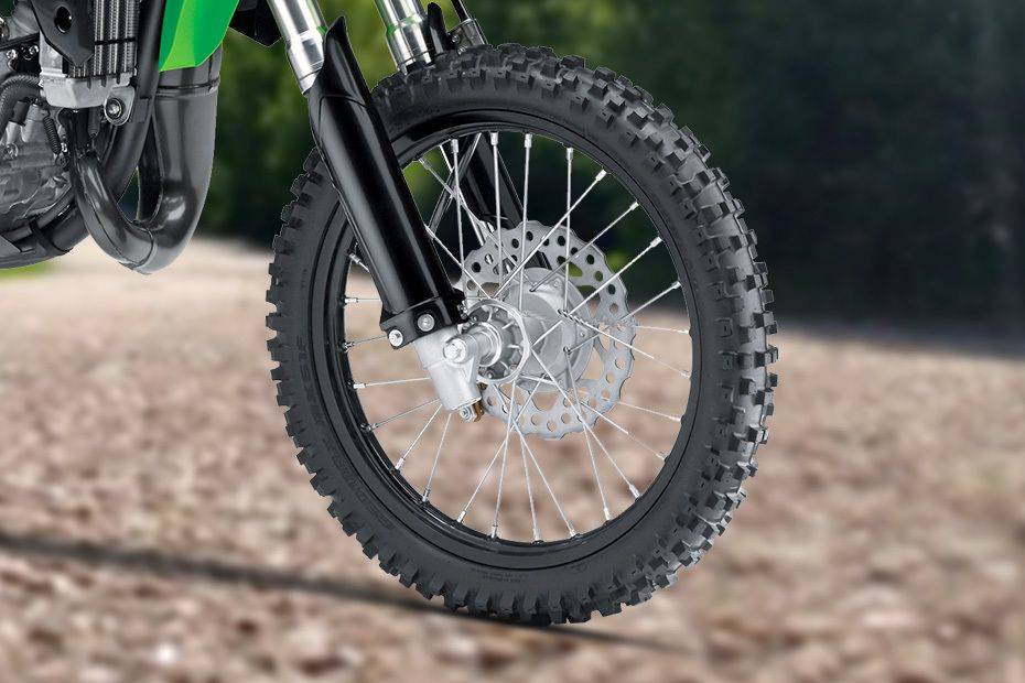 Kawasaki KX85-D Front Tyre View Kawasaki KX85-D Front Tyre View