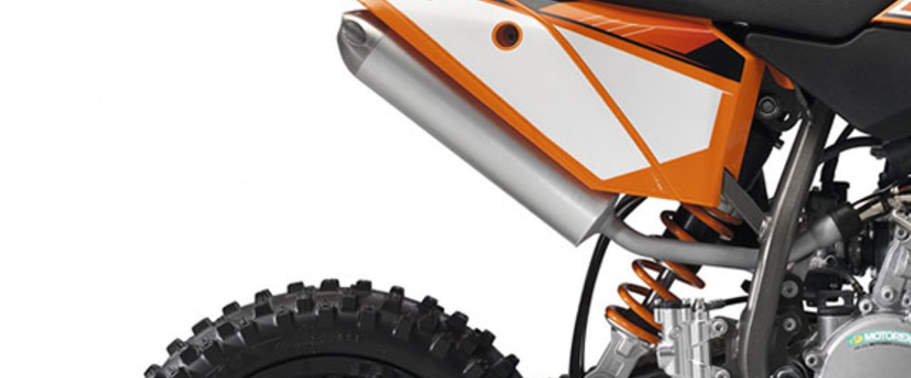 KTM 50 SX Exhaust View
