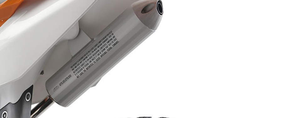 KTM 85 SX Exhaust View