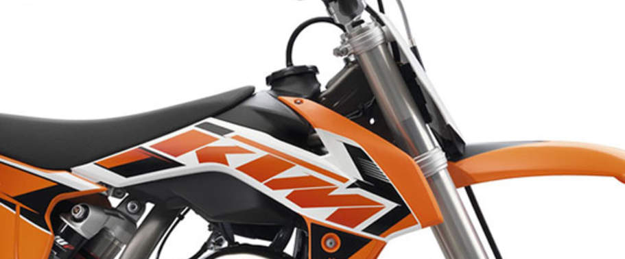 KTM 85 SX Fuel Tank View