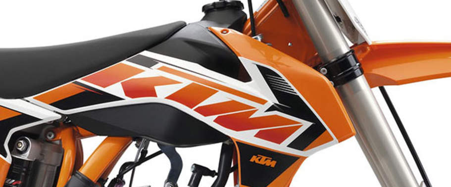 KTM 125 SX Fuel Tank View
