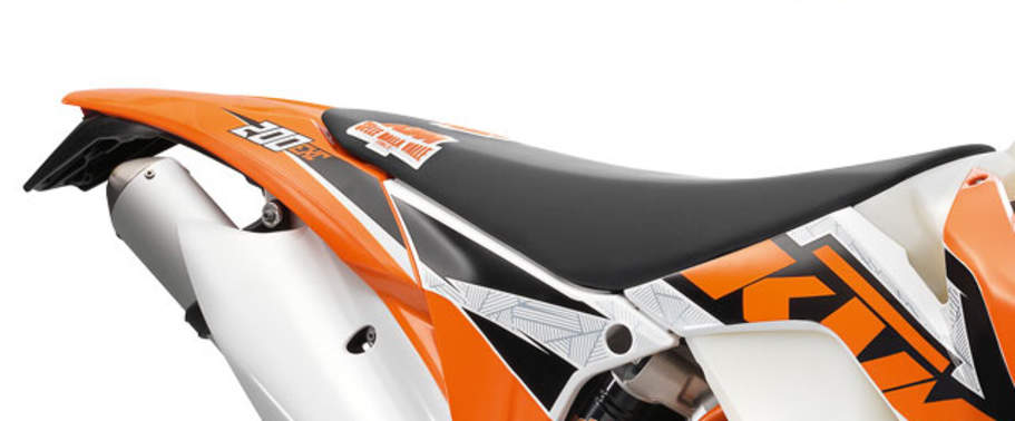 KTM 200 EXC Rider Seat View
