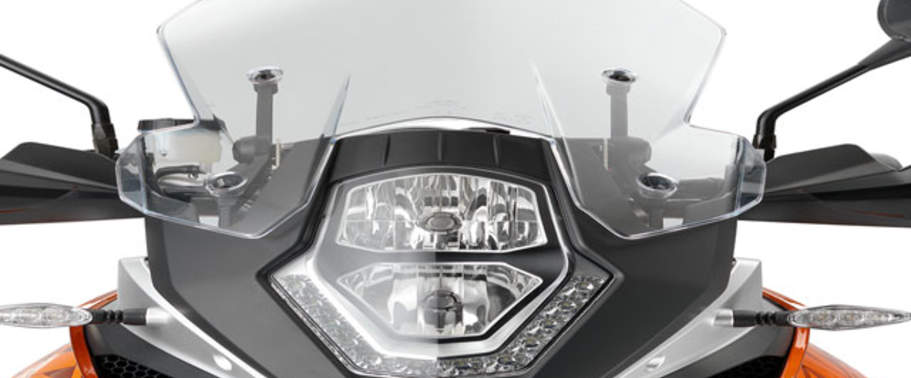 KTM 1190 Adventure Head Light View KTM 1190 Adventure Head Light View