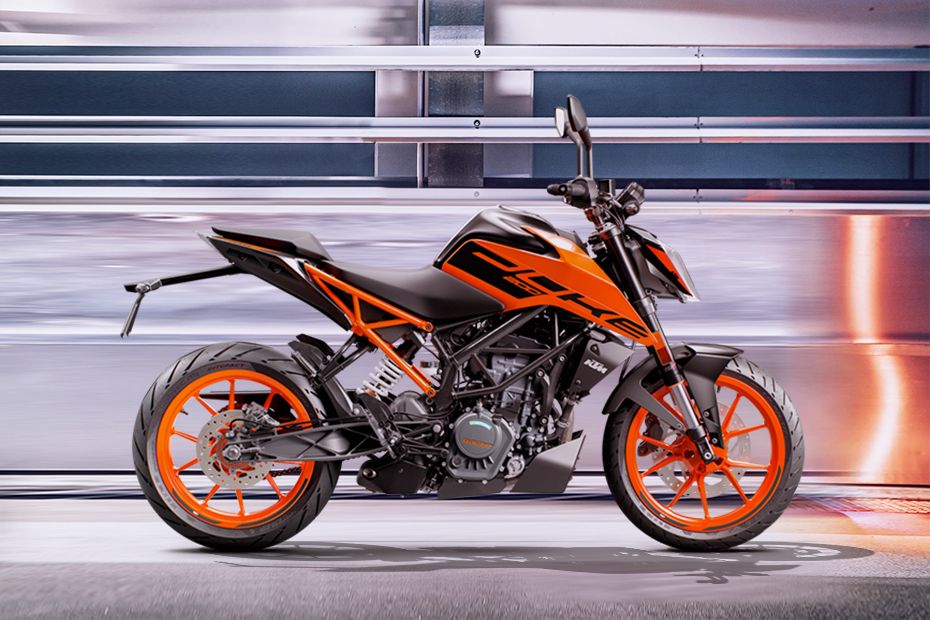 KTM Duke 200 Right Side Viewfull Image KTM Duke 200 Right Side Viewfull Image