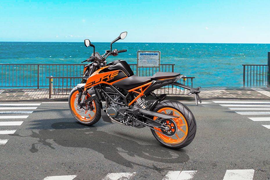 KTM Duke 200 Slant Back Side View Right KTM Duke 200 Slant Back Side View Right