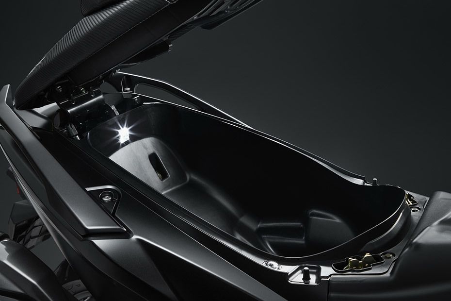 Kymco AK 550i Seat Storage Side View