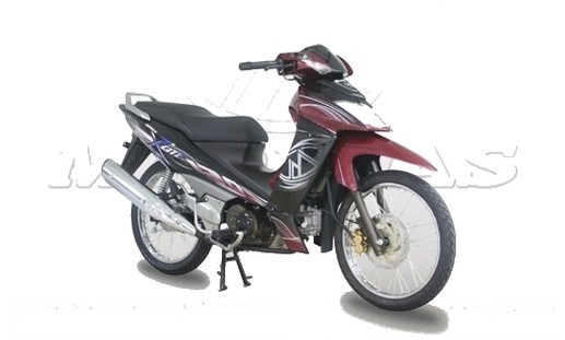 Modenas X-Cite 130 Slant Rear View Full Image