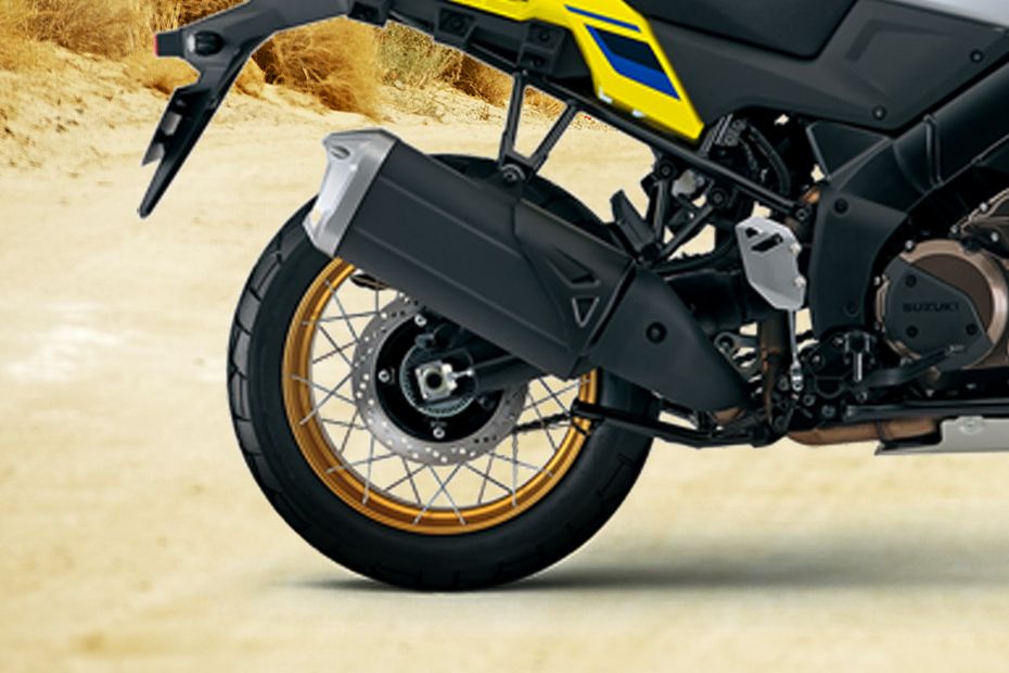 Suzuki V-Strom 1050DE Exhaust View Suzuki V-Strom 1050DE Exhaust View