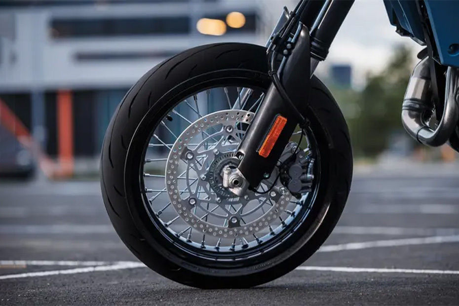 Suzuki DR-Z4SM Front Tyre View