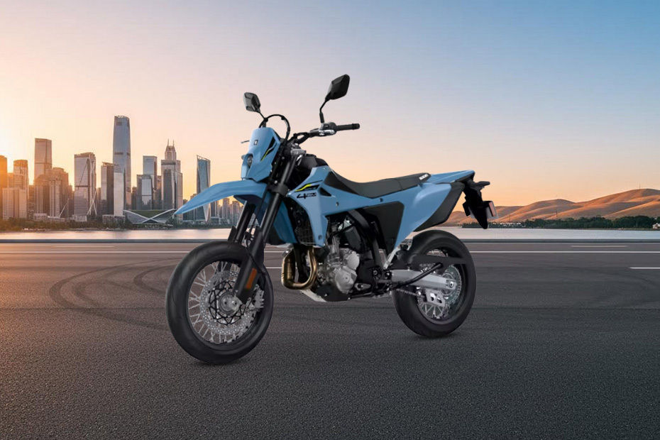 Suzuki DR-Z4SM Slant Front View Full Image