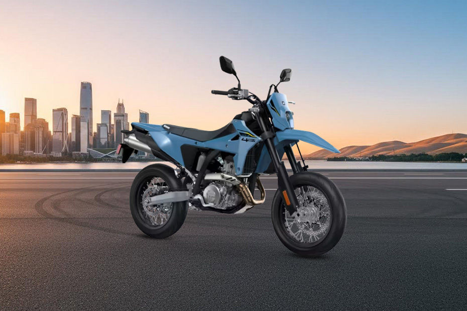 Suzuki DR-Z4SM Slant Rear View Full Image