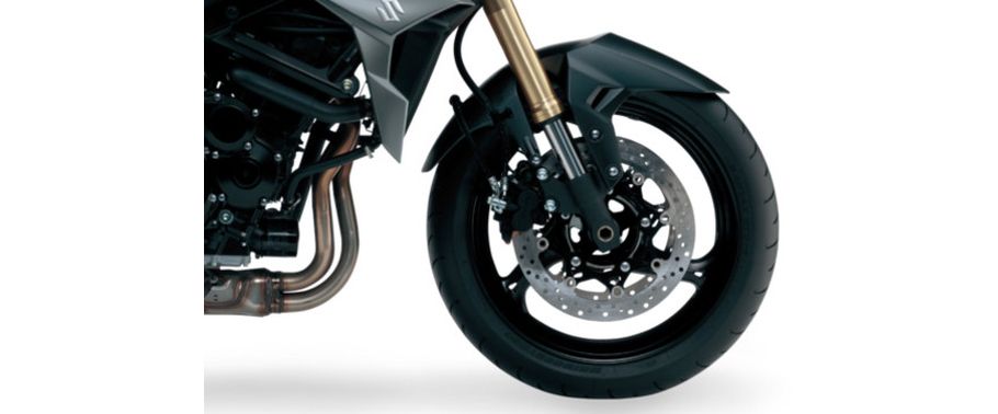Suzuki GSR-750 Front Tyre View