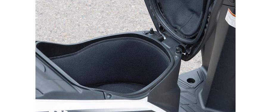 Suzuki Address Seat Storage Side View