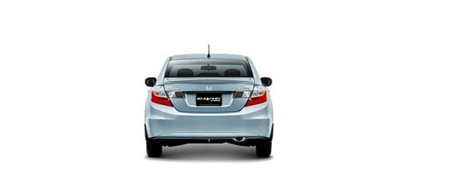 Full Rear View of Honda Civic Hybrid