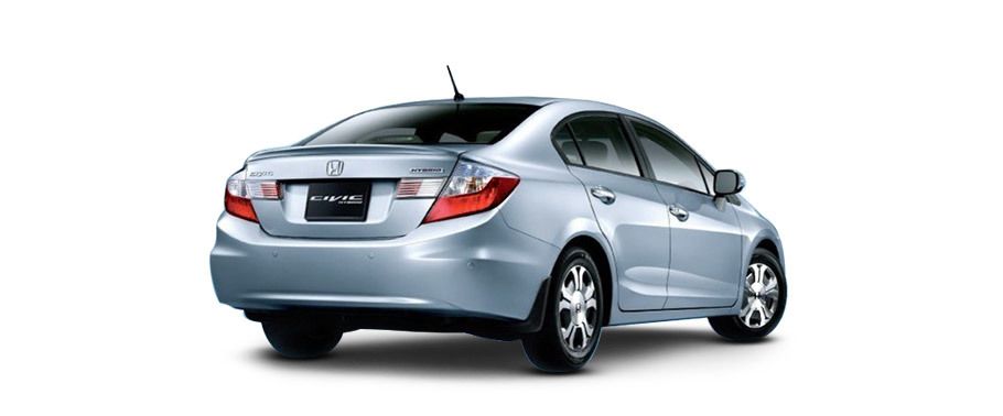 Civic Hybrid Rear angle view