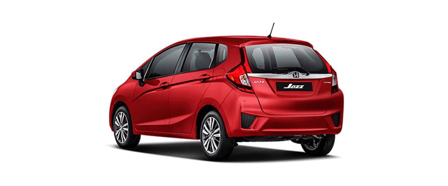 Rear Cross Side View of Honda Jazz 2016 Rear Cross Side View of Honda Jazz 2016