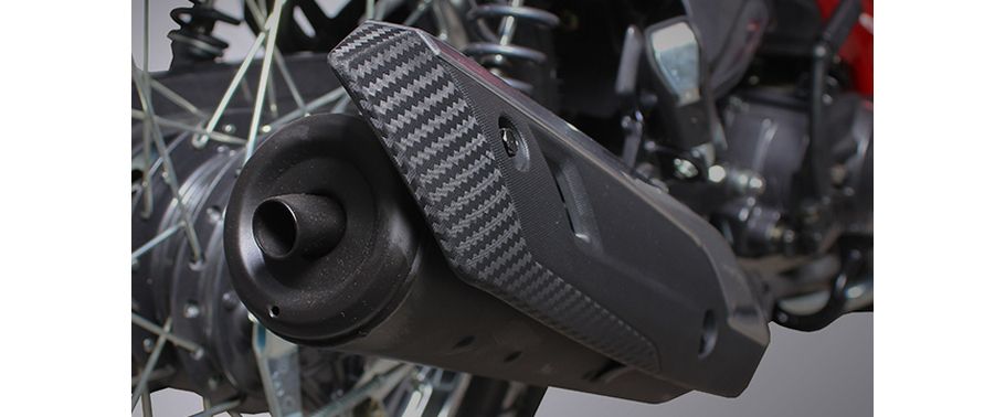 Sym Sport Bonus 110 Exhaust View