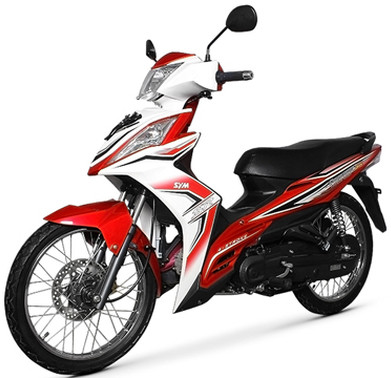 Sym Sport Bonus 110 Slant Front View Full Image