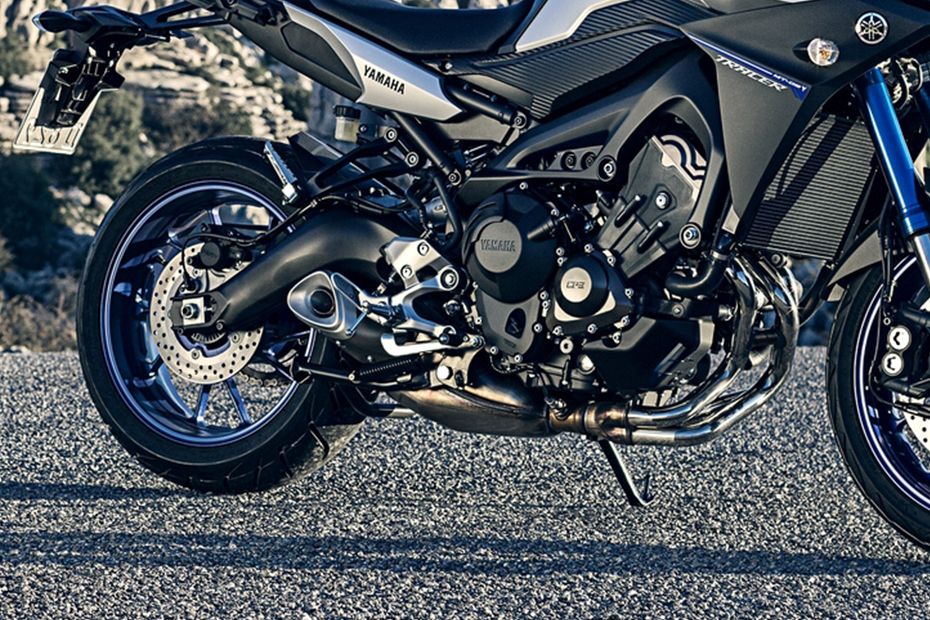 Yamaha MT-09 Tracer Exhaust View