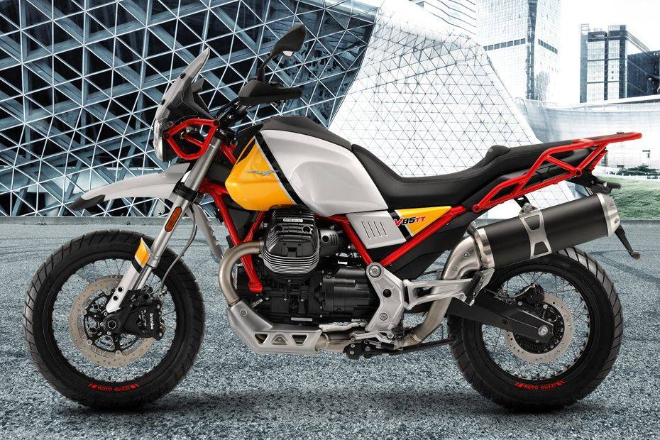 Moto Guzzi V85 TT Left Side View Full Image Moto Guzzi V85 TT Left Side View Full Image