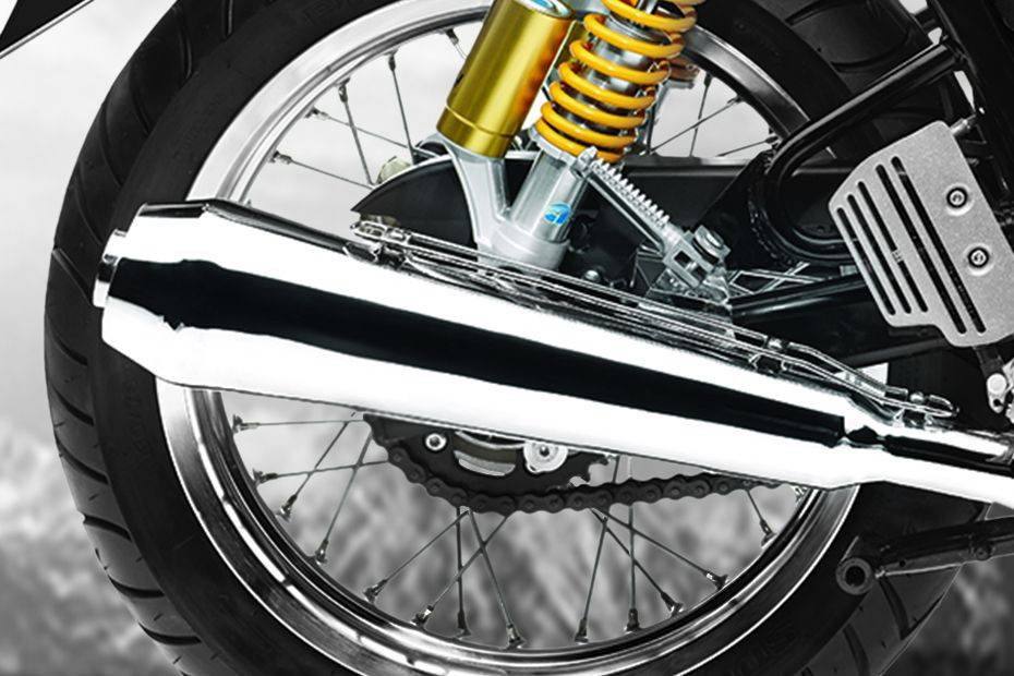 Royal Enfield Continental GT Exhaust View Royal Enfield Continental GT Exhaust View