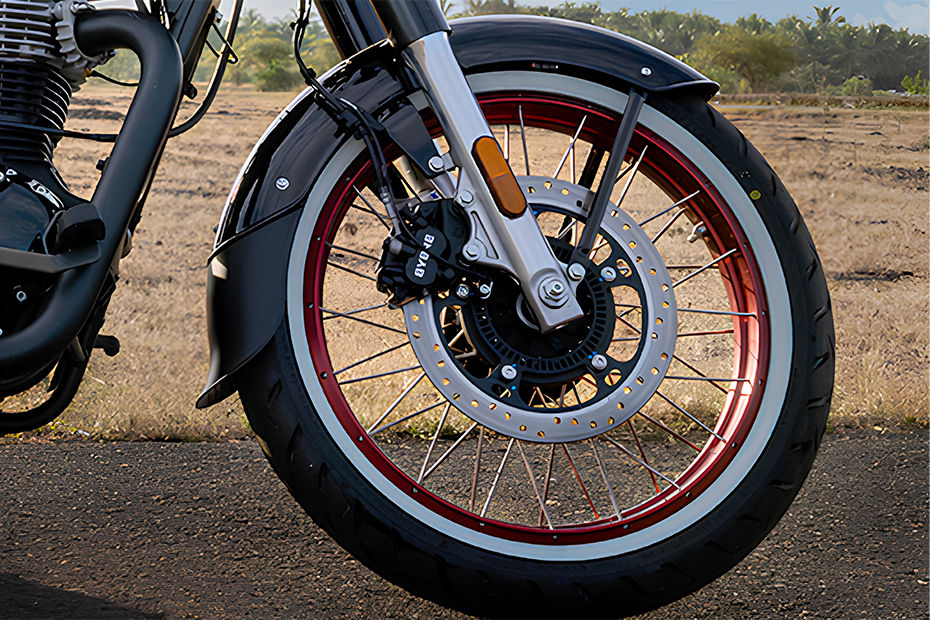 Royal Enfield Goan Classic 350 Front Tyre View