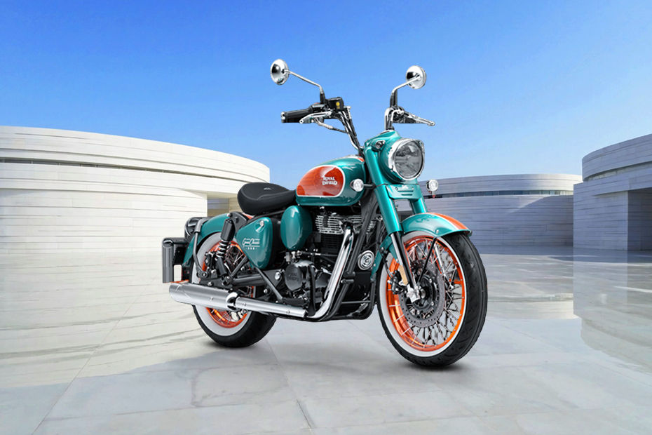 Royal Enfield Goan Classic 350 Slant Rear View Full Image