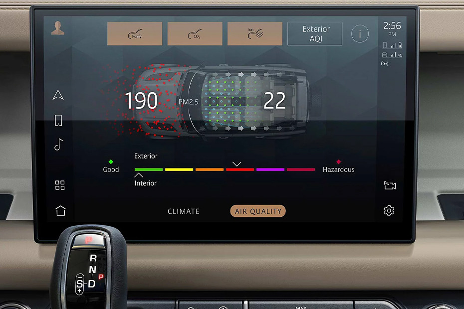Front AC Controls of Land Rover Defender 130