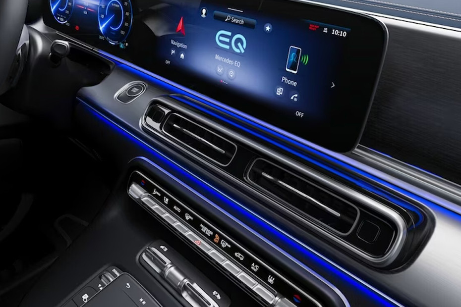 Front AC Controls of Mercedes Benz EQV