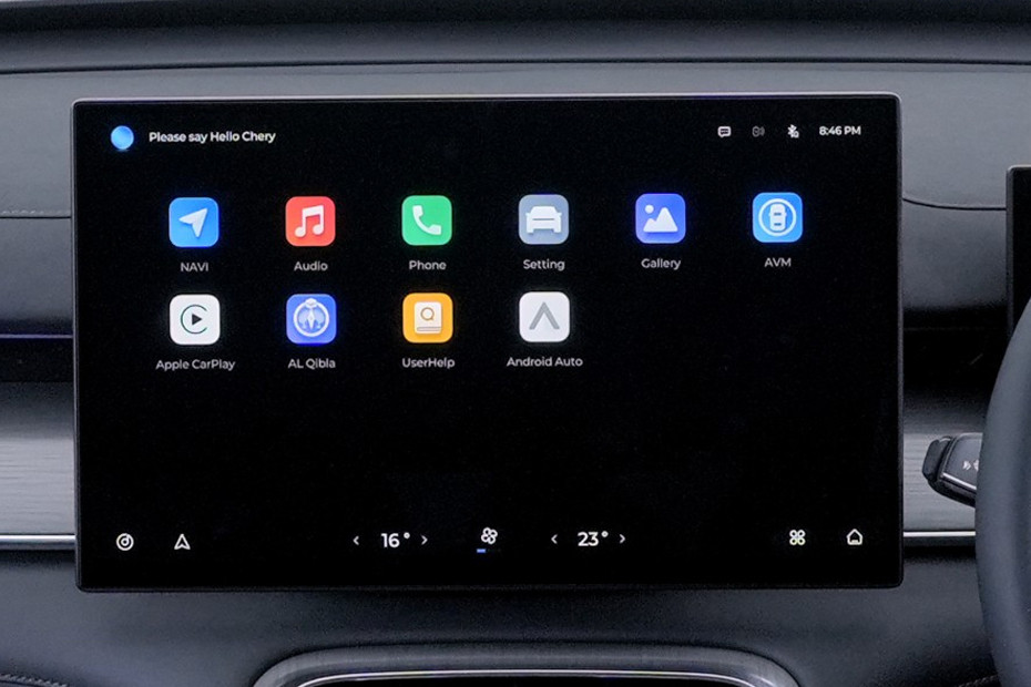 Tiggo 8 PHEV touch screen