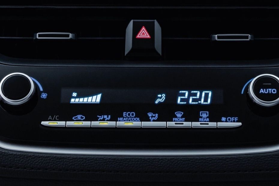 Front AC Controls of Toyota Corolla Cross Front AC Controls of Toyota Corolla Cross