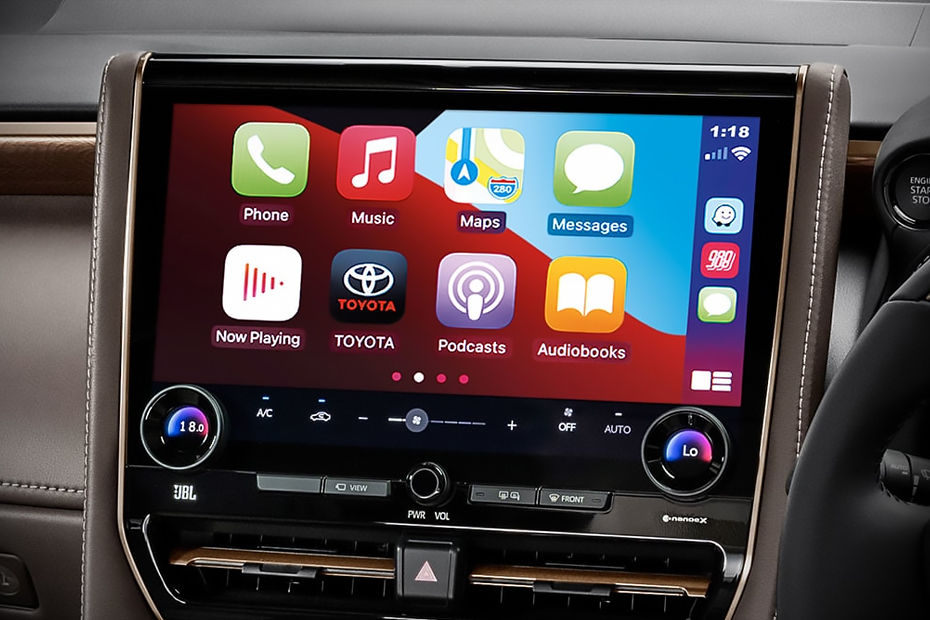 Vellfire HEV touch screen