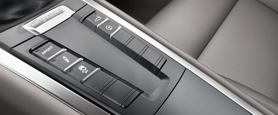 Center Controls of Porsche Cayman