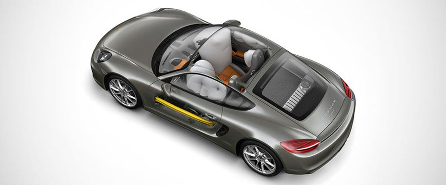 Porsche Cayman S AirBags View