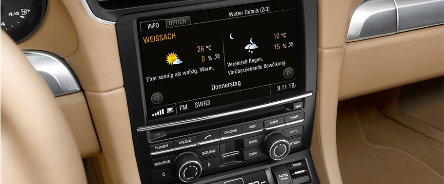 911 Carrera 4 Cabriolet touch screen