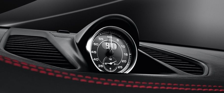 clock in Porsche 911 Targa 4 GTS