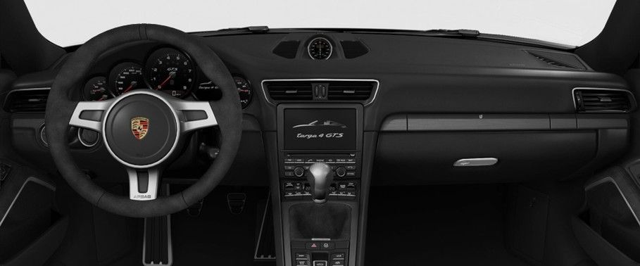 Dashboard View of 911 Targa 4 GTS