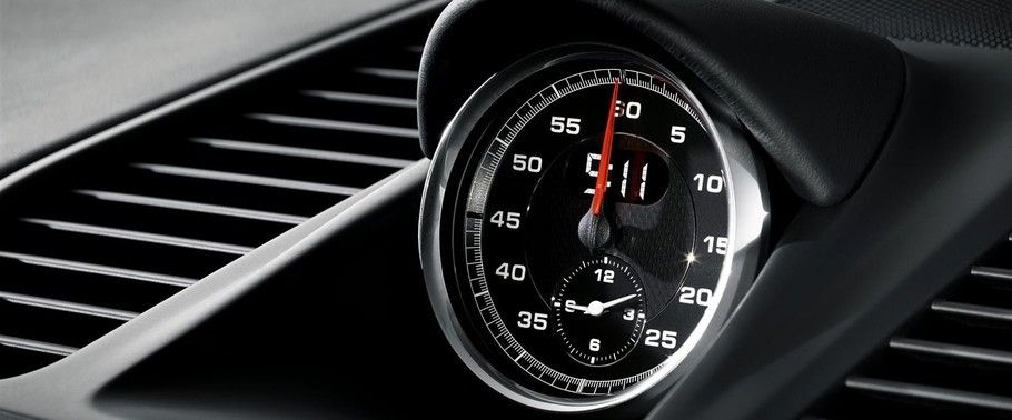 clock in Porsche 911 Turbo Cabriolet clock in Porsche 911 Turbo Cabriolet