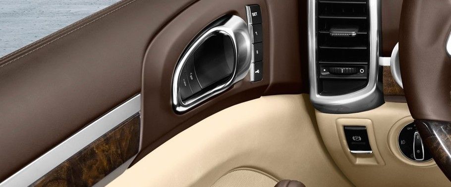 door handle interior of Porsche Cayenne S door handle interior of Porsche Cayenne S