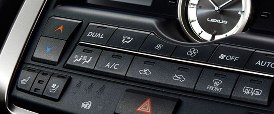 Front AC Controls of Lexus NX F Sport