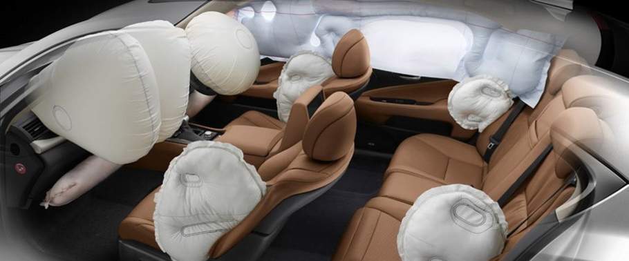 Lexus LS (2012-2017) AirBags View